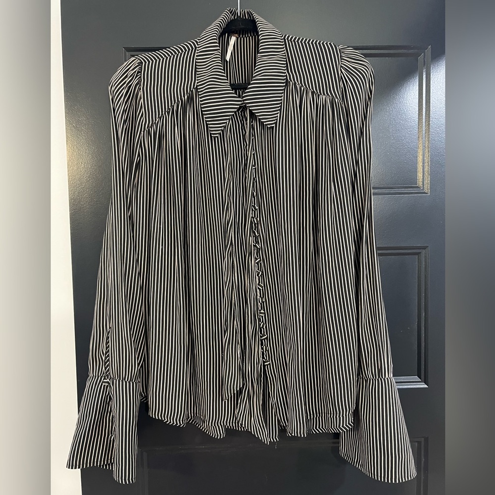 free people striped blouse